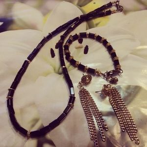 See Photos 18 " Necklace Post Earrings 8" Bracelet